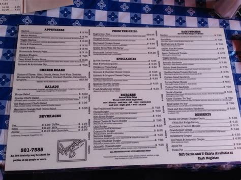 hugo's pub menu